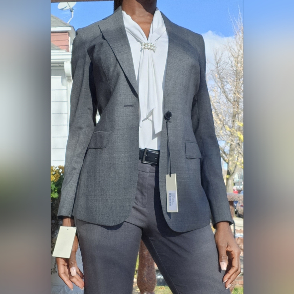 Grey- Cameron Single Breasted Suit Jacket/Blazer